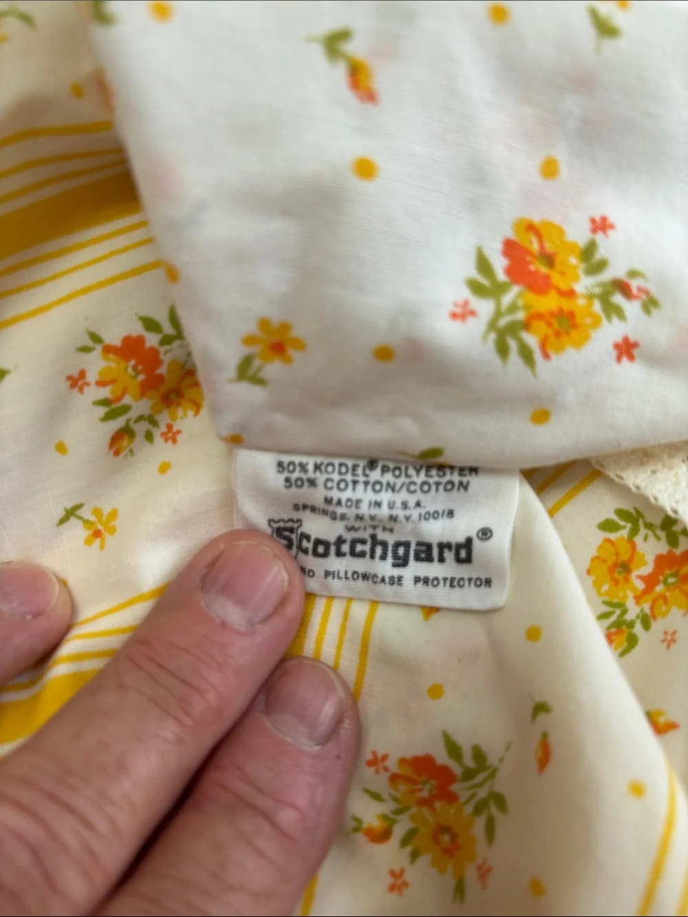Vintage pillows cases- set of 2, shades of yellow/white,regular size, 50/50